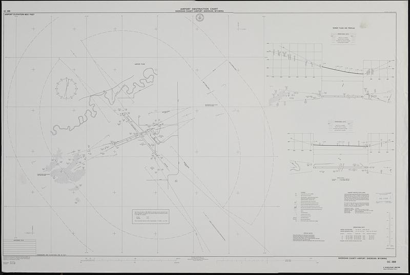 Airport obstruction chart, OC 388, Sheridan County Airport, Sheridan, Wyoming