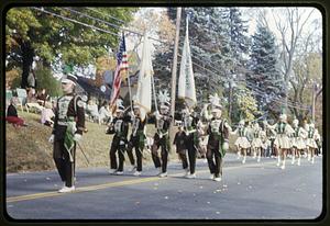 Oakmont Regional High School color guard marching in the bicentennial parade