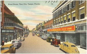 Street scene, Ybor City, Tampa, Florida