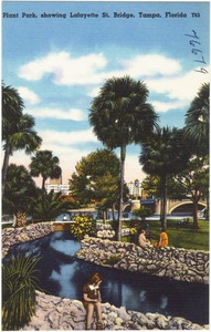 Plant Park showing Lafayette St. Bridge, Tampa, Florida