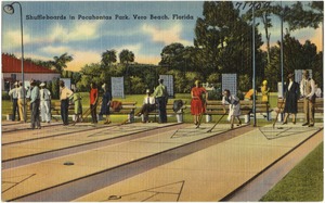 Shuffleboards in Pocahontas Park, Vero Beach, Florida