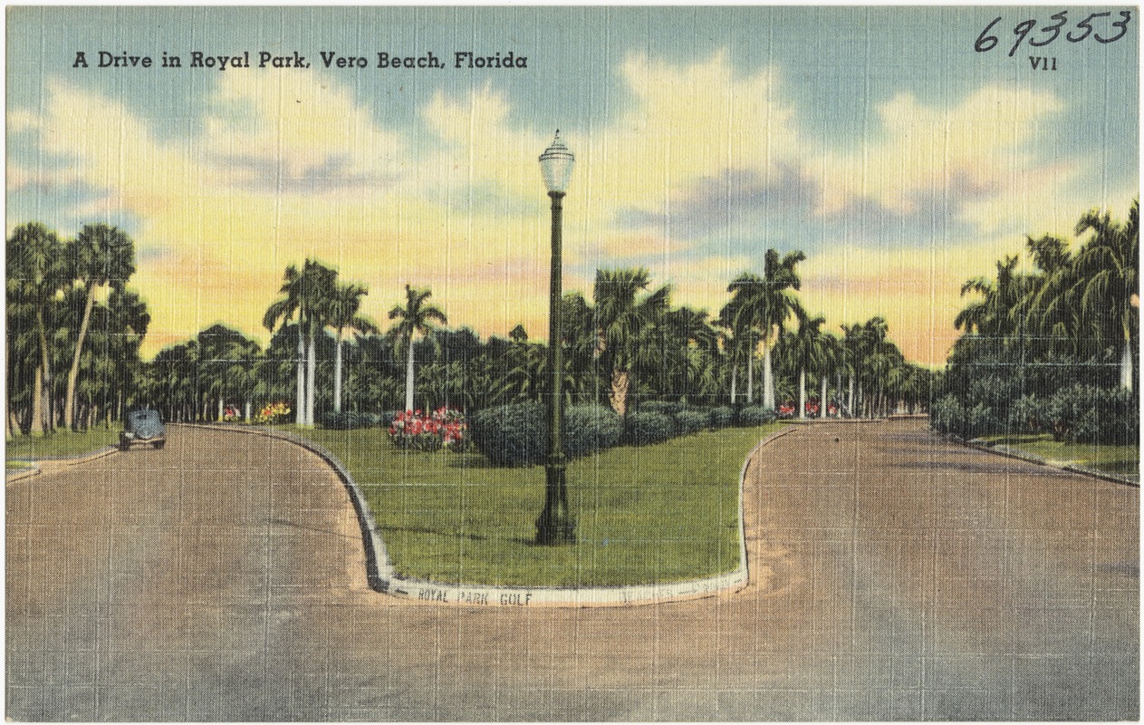 A drive in royal park, Vero Beach, Florida