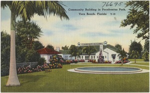 Community building in Pocahontas Park, Vero Beach, Florida