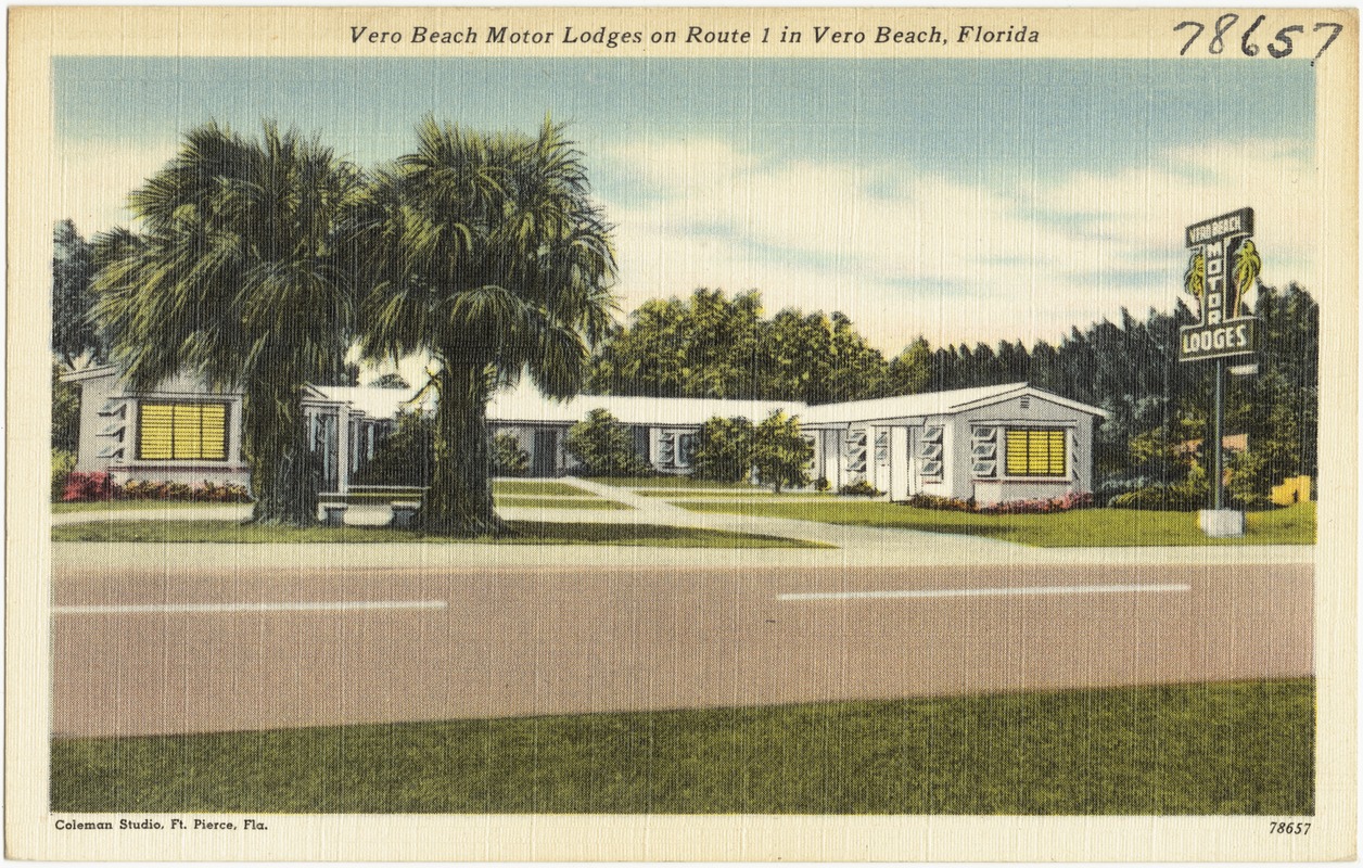Vero Beach Motor Lodges on Route 1 in Vero Beach, Florida