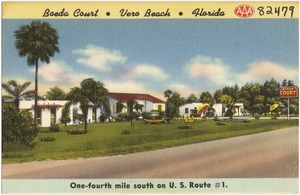 Boeda Court, Vero Beach, Florida, one-fourth mile south on U.S. route #1