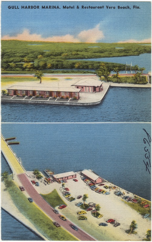Gull Harbor Marina, motel and restaurant, Vero Beach, Fla.