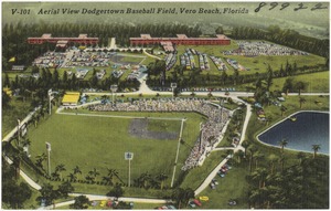 Aerial view, Dodgertown baseball field, Vero Beach, Florida