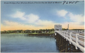 Draw bridge, Fort Walton Beach, Florida, on the Gulf of Mexico
