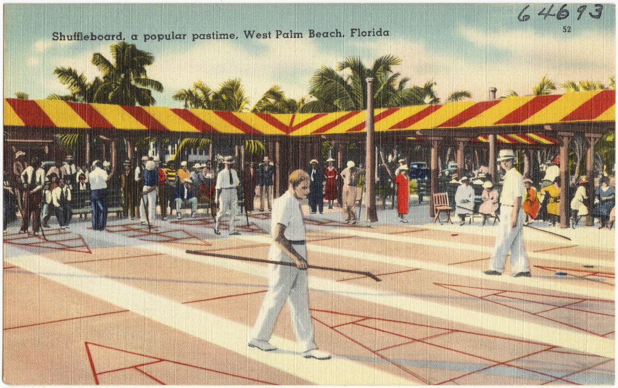 Shuffleboard, a popular pastime, West Palm Beach, Florida
