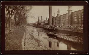 Pacific Coffer Dam. North canal. Lawrence, Mass. 1885