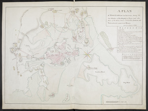 A PLAN of BOSTON and its Environs shewing the true Situation of His Majesty's Troops, and also those of the Rebels; likewise all the Forts, Redouts and Entrenchments erected by both Armies