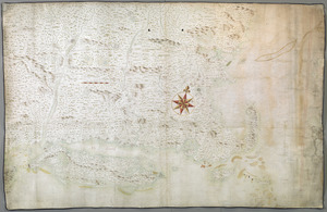 A chart of the province of New England, with the soundings on the coast; drawn about 1670, on a scale of 1 2/3 English league to an inch