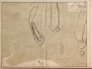PLAN of the Country adjacent to FORT CUMBERLAND Upon the Isthmus of NOVA-SCOTIA Showing the general Situation of that Fort