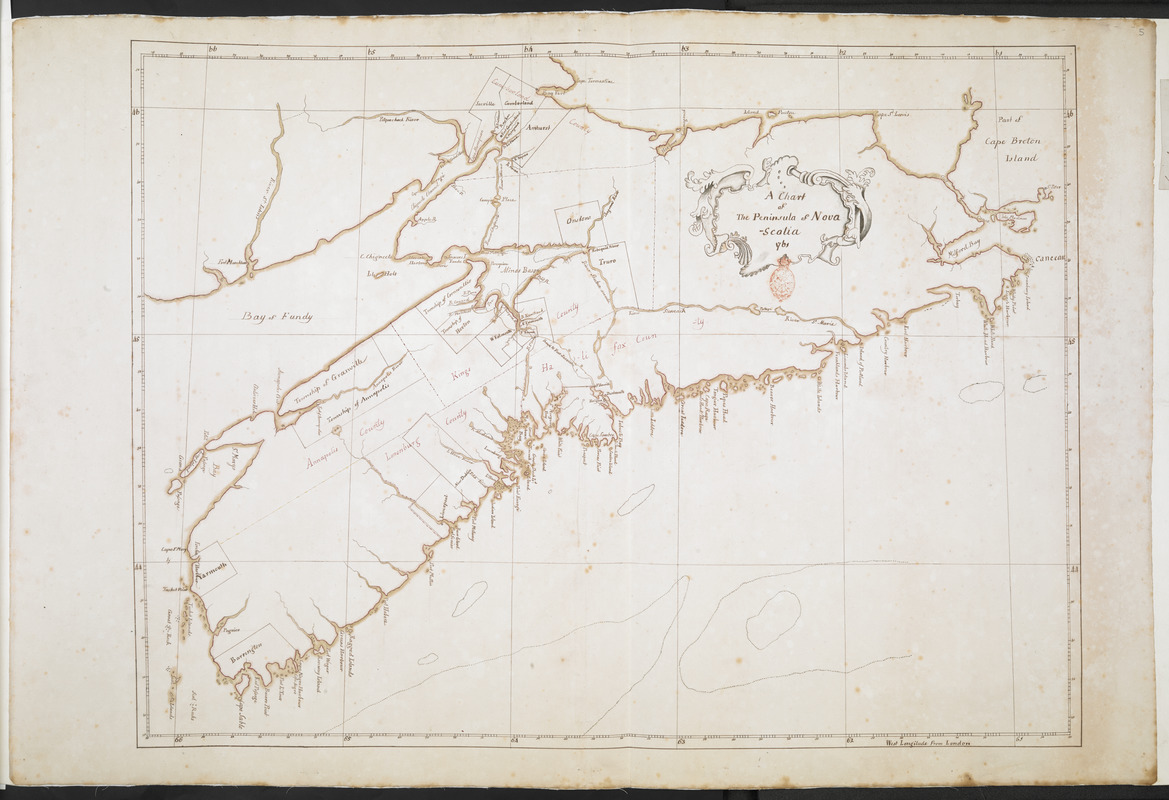A Chart of The Peninsula of Nova Scotia 1765