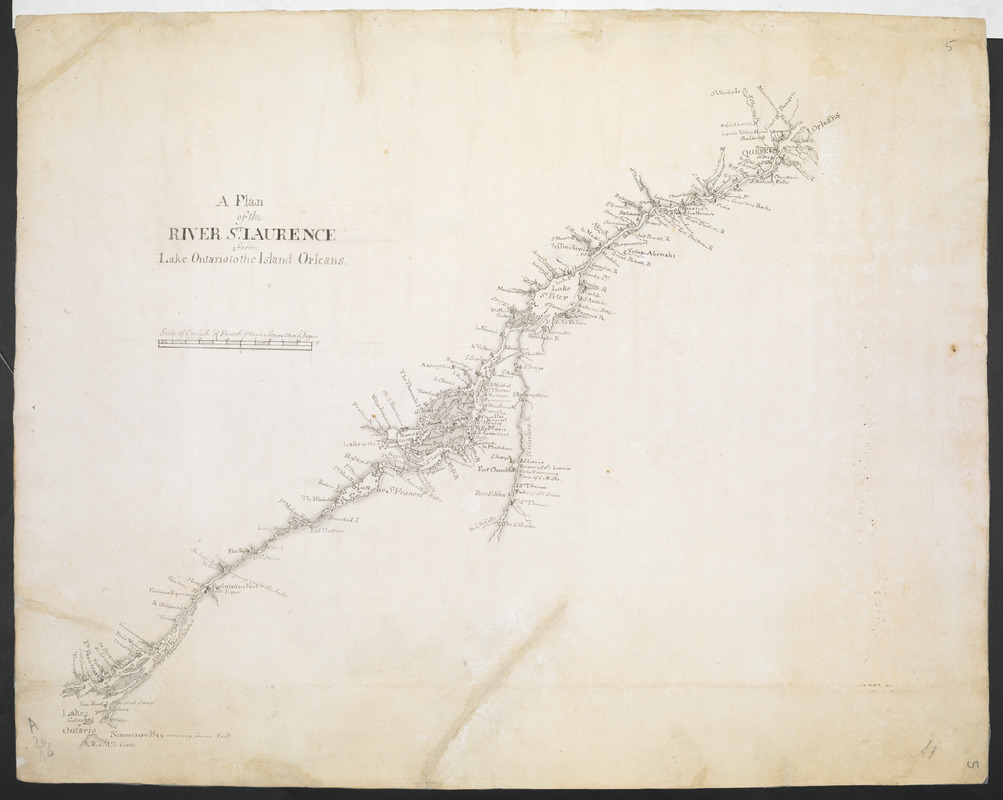 A Plan of the RIVER S.T LAURENCE from Lake Ontario to the Island Orleans