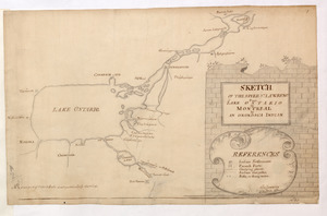 SKETCH OF THE RIVER S.T LAWRENCE From LAKE ONTARIO to MONTREAL by AN ONONDAGA INDIAN