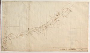 [Sketch map of the St Lawrence River from the Fort de la Présentation to Lake Ontario]