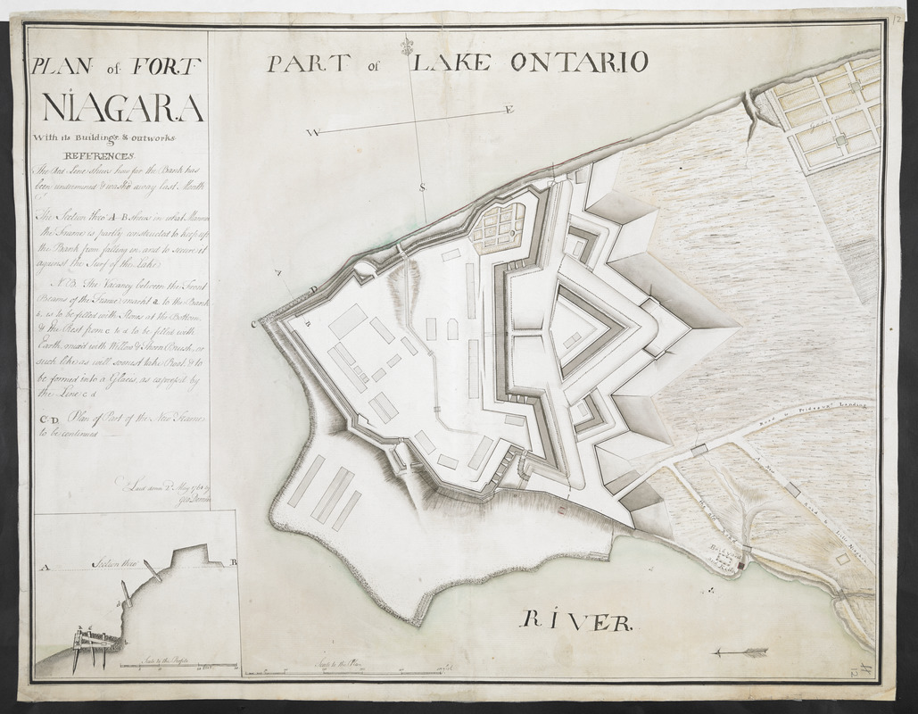 PLAN of FORT NIAGARA With its Buildings & outworks