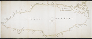 Lake Ontario & River S.t Laurence from the Lake to Fort William Augustus in Three Rivers, this was taken from a French Draft that was on Board the Prise Williamson belonging to Monsr La Broquerie [west sheet]