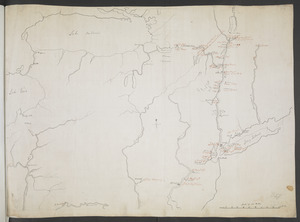 [Map showing rivers and forts in North America]
