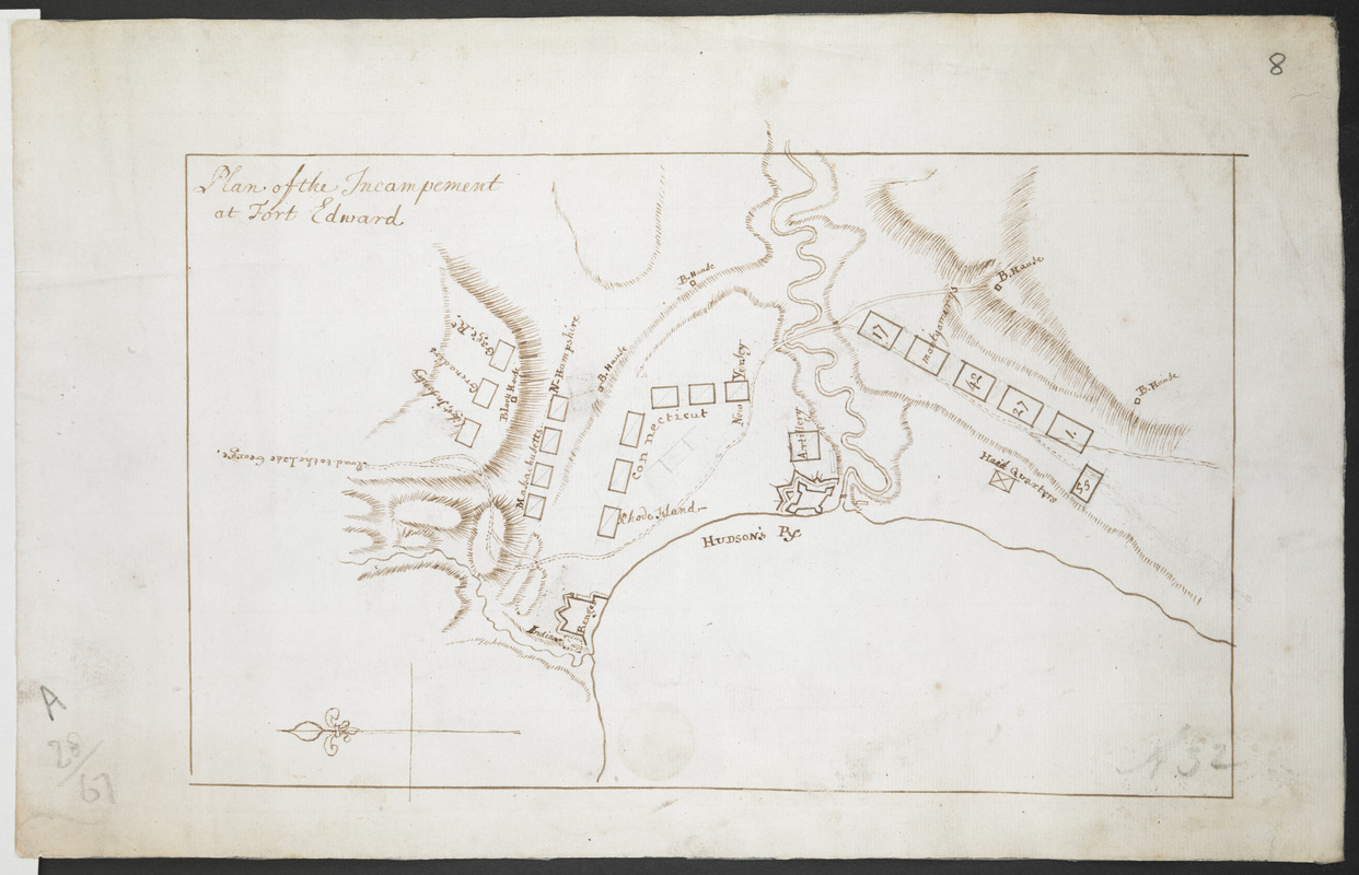 Plan of the Incampement at Fort Edward