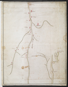 [Map showing Fort William Henry, Fort Carillon, Fort St Frederic, and the upper reaches of the Connecticut River]