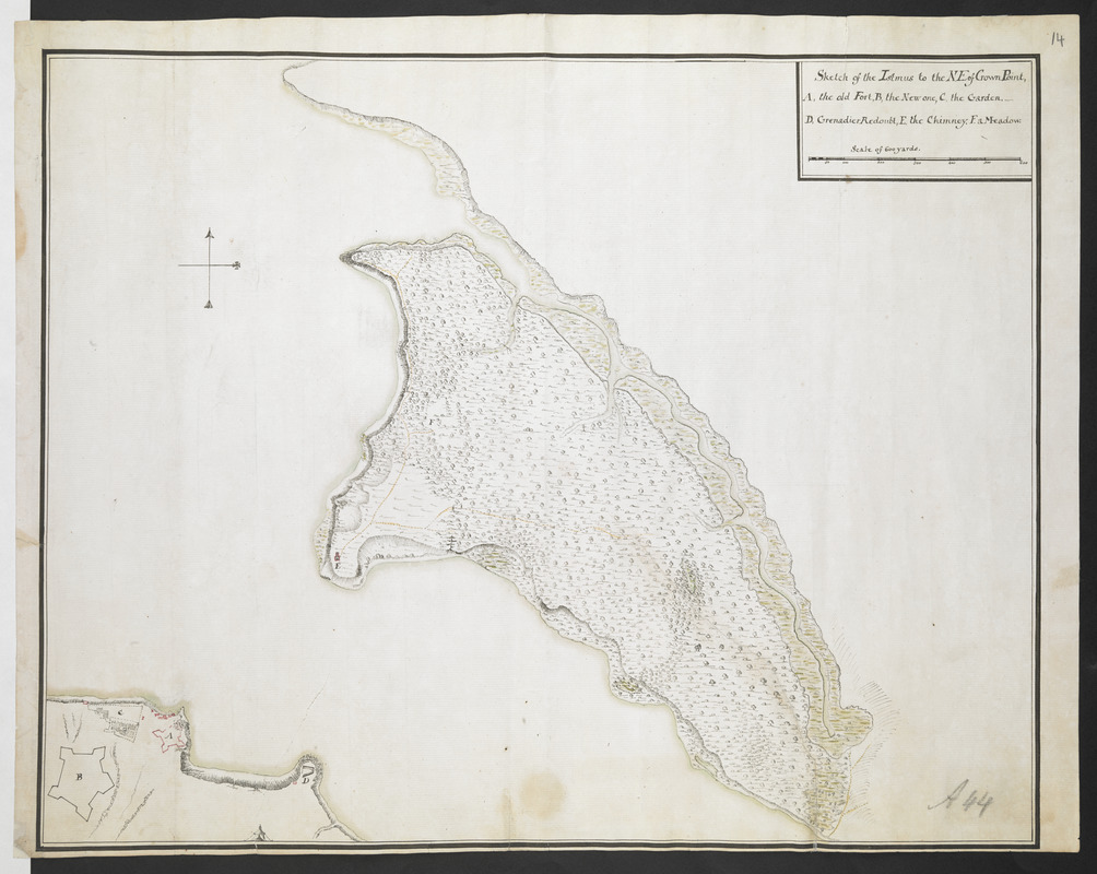 Sketch of the Isthmus to the NE of Crown Point