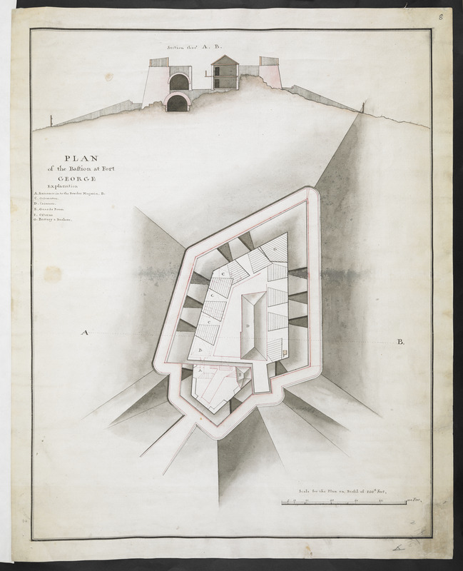 PLAN of the Bastion at Fort George