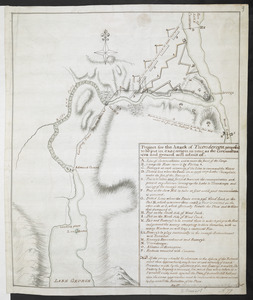 Project for the Attack of Ticonderoga, proposed to be put in executino as near as the circumstances and ground will admit of