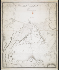 PLAN OF THE ENCAMPMENT OF THE ARMY AT LAKE GEORGE JUNE 1759