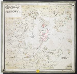 A DRAUGHT of the TOWNS of BOSTON and CHARLES TOWN and the Circumjacent Country shewing the Works thrown up by His MAJESTY'S Troops and also those by the Rebels during the Campaign 1775