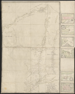 A MAP OF THE PROVINCE OF NEW-YORK, PART OF NEW JERSEY with a Part of NEW FRANCE Composed from Actual Surveys