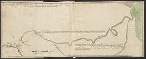 The Course of the Wood Creek from the Mowhock River at the Onoida or Great Carrying Place to The Onoida Lake. Representing the Forts built on the Carrying Place by order of General Shirley: and Afterwards destroyed by Major General Webb
