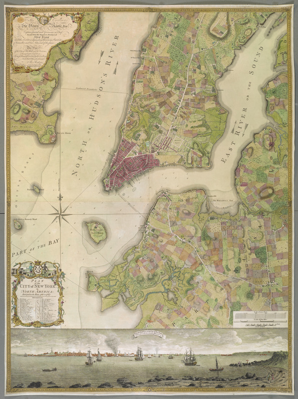 A plan of the city of New-York c1775 map 24x29