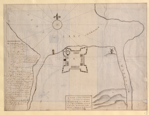 A PLAN of FORT FREDERIC situate on the South Side of LAKE CHAMPLAIN and on the West Side of Wood CREEK built within the bounds of the Province of New York by the French anno Domini 1731/32