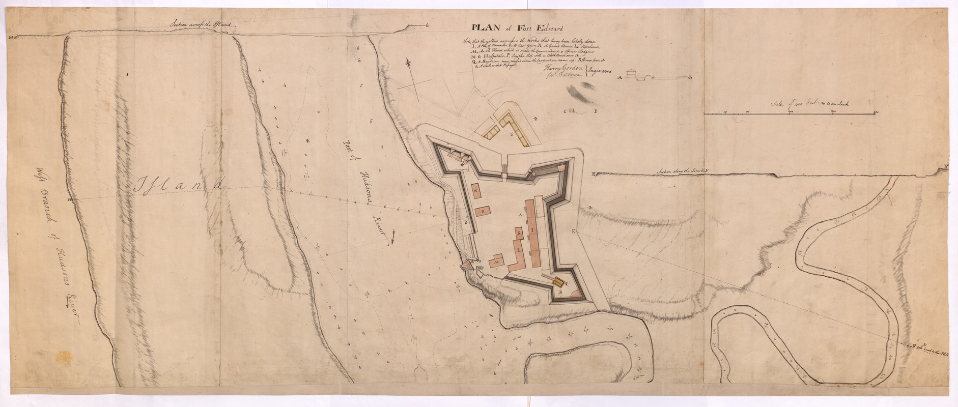 PLAN of Fort Edward