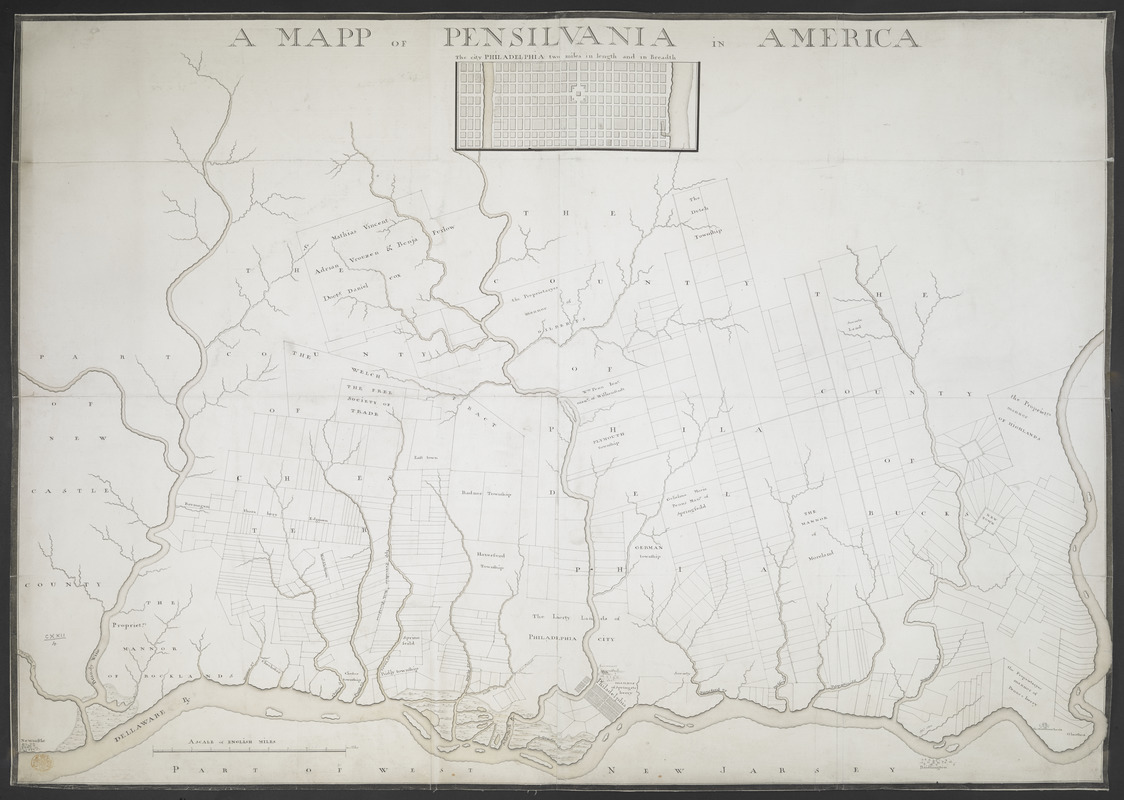 A MAPP OF PENSYLVANIA IN AMERICA