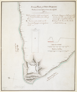 Rough PLAN of FORT DUQUESNE such as it was before it was demolish'd 1758