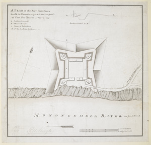 A PLAN of the Fort for 220 men built in December 1758 within 400 Yard's of Fort du Quesne