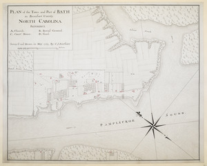 PLAN of the Town and Port of BATH in Beaufort County NORTH CAROLINA