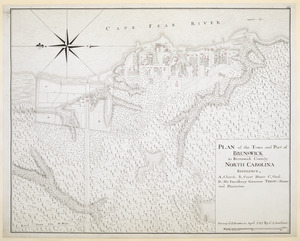 PLAN of the Town and Port of BRUNSWICK in Brunswick County. NORTH CAROLINA