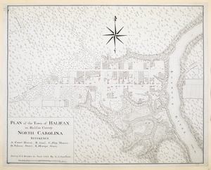 PLAN of the Town of HALIFAX in Halifax County. NORTH CAROLINA