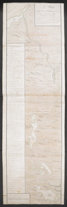 A Plan Of the River of Chibenaccadie from its Source To its Discharge into the Bay of Mines Surveyed in August 1754