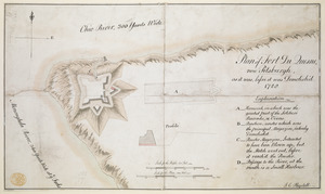 Plan of Fort du Quesne, now Pitsburgh, as it was, before it was Demolish'd