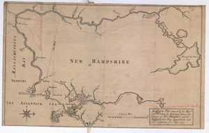 A Copy of the Plan returned by his Maj:tys Com:rs for setling the Boundarys between the Provinces of New Hampshire and the Massachusetts Bay, along with the said Com:rs Judgment of 2. Sept 1737