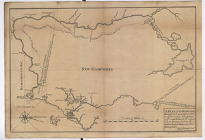 A PLAN of the Rivers and Boundary Lines referr'd to in ye Proceedings & Judgment of ye Commissioners for adjusting the Bounds between the Massachusetts Bay and New Hampshire