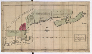 A SMALL MAP of the SEA COAST of NEW ENGLAND Together with the out Lines of Several of the Provinces Lying theron. 1738