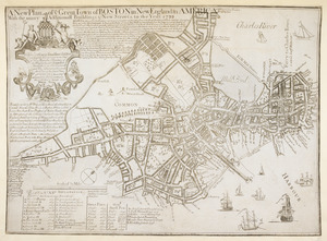 A New Plan of ye Great Town of BOSTON in New England in AMERICA with the many Additionall Buildings & New Streets to the Year, 1739