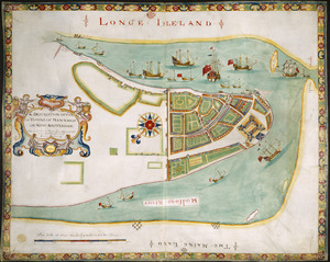 A DESCRIPTION OF THE TOWNE OF MANNADOS OR NEW AMSTERDAM as it was in September 1661 lying in Latitude 40 de: and 40,: Anno Domini 1664