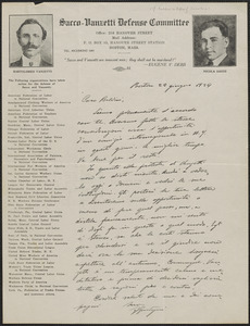 Felice Guadagni autograph letter signed, in Italian, to [Mario?] Baldini, Boston, Mass., June 24, 1924